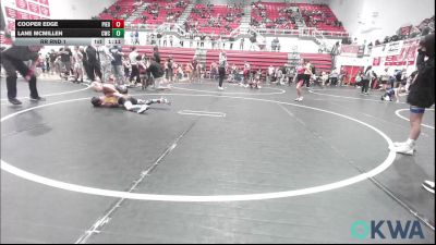 70 lbs Rr Rnd 1 - Cooper Edge, Piedmont vs Lane Mcmillen, Cowboy Wrestling Club