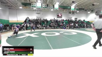 165 lbs Cons. Semi - Jacob Faddis, Hickory vs Brady Ming, Deep Creek