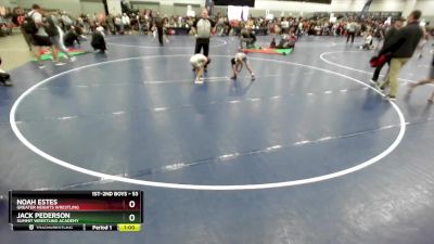 53 lbs Quarterfinal - Jack Pederson, Summit Wrestling Academy vs Noah Estes, Greater Heights Wrestling