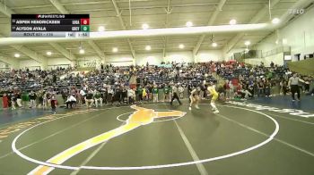 110 lbs Cons. Round 2 - Aspen Hendricksen, Logan vs Alyson Ayala, Green Canyon