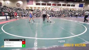 135 lbs Consi Of 64 #2 - Zack McCann, Timpanogos Wrestling vs Rickey Ramirez, Willits Grappling Pack