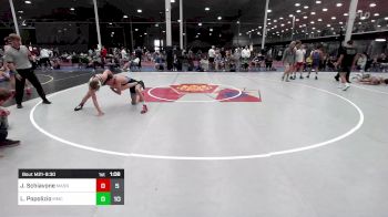 122 lbs Quarterfinal - Jake Schiavone, Mat Assassins Gray vs Luca Popolizio, Mosers Mat Club