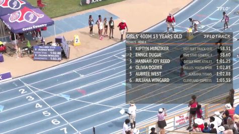 Youth Girls' 400m, Semi-Finals 2 - Age 13