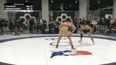 74 kg Cons. Rd Of 32 - Liam Crook, Cavalier Wrestling Club/Askren Wrestling Academy vs Brooklyn Pickett, Capital Wrestling Club