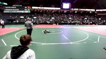 45 lbs Champ. Round 1 - Jaxton Wirick, EWO3 vs Brendon Ralston, TWM1