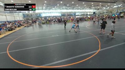 113 lbs Cons. Round 3 - Braedyn Tammarine, Unattached vs Liam McClain, Unattached