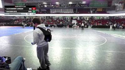 157 lbs Quarterfinal - Alexander Larson, Ridgevue vs Hayden Nye, Rocky Mountain