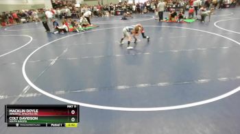 75 lbs Champ. Round 2 - Colt Davidson, South Dakota vs Macklin Doyle, Immortal Athletics WC