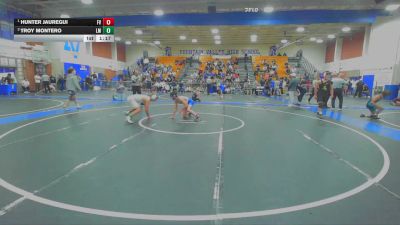120 lbs 1st Place Match - Hunter Jauregui, Fountain Valley vs Troy Montero, La Mirada