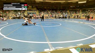 70 lbs Rr Rnd 2 - Jack Kilgore, Henryetta Knights Wrestling Club vs Gabby Rodriguez, Runestone