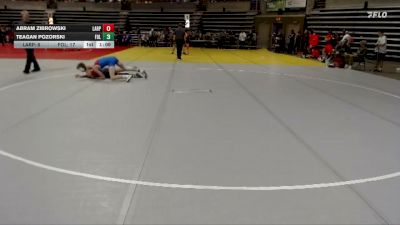 135 lbs Semis (4 Team) - Abram Zibrowski, LARP vs Teagan Pozorski, Foley