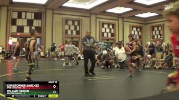 75 lbs Finals (8 Team) - William Singer, Keystone Krush vs Christopher Sanchez, Yale Street WC