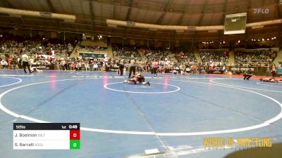 52 lbs Consi Of 32 #2 - Jax Boelman, Sebolt Wrestling Academy vs Seth Barratt, Rogue Warrior Wrestling