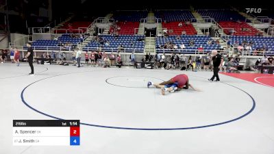 215 lbs Cons 32 #2 - ASyiah Spencer, OK vs Jaxon Smith, CA