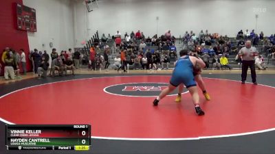 285 lbs Round 1 - Vinnie Keller, Clear Creek-Amana vs Hayden Cantrell, Louisa-Muscatine