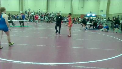130 lbs Semifinal - Isis Severe, Youth Impact Center Wrestling Club vs Kiley Vinson, Central Florida Wrestling