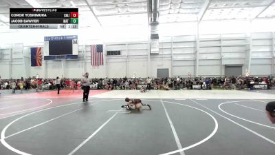 53 lbs Quarterfinal - Conor Yoshimura, California Grapplers vs Jacob Sawyer, Mat Demon WC
