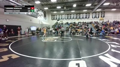 105 lbs Semifinal - Orianna Gonzalez, Cheyenne East vs Kennedi Blevins, Lingle-Ft. Laramie/Southeast