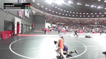 118 lbs Champ. Round 1 - Alexis Otto, New Richmond vs BrookLynn Proctor, Ashland