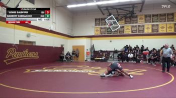 184 lbs Semifinal - Lewis Saldivar, Fresno City College vs Barrett Carrancho, Santa Rosa Junior College