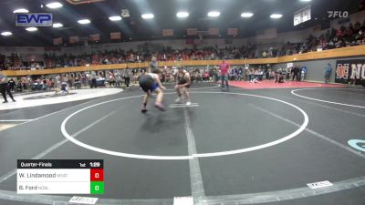 Quarterfinal - Whitton Lindamood, Weatherford Youth Wrestling vs Bentley Ford, Noble Takedown Club