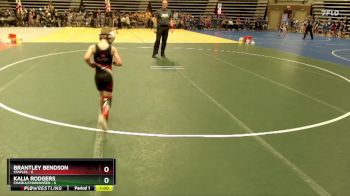 55 lbs Semis & 1st Wrestleback (8 Team) - Brantley Bendson, Staples vs Kalia Rodgers, Chaska/Chanhassen