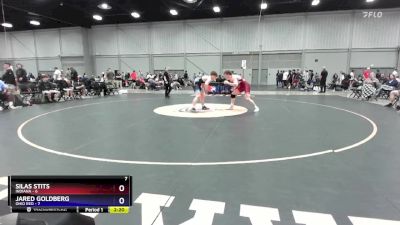 157 lbs Round 3 (8 Team) - Silas Stits, Indiana vs Jared Goldberg, Ohio Red