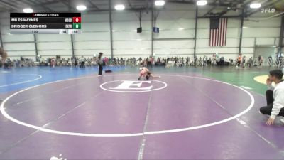 110 lbs Round 3 (12:30pm Saturday) - Bridger Clemons, Terps Xpress vs Miles Haynes, Maryland Gold