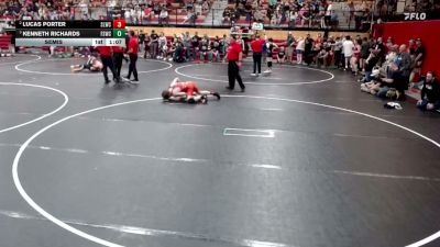 120 lbs Semis - Kenneth Richards, Fighting Squirrels Wrestling Club vs Lucas Porter, Sandpoint Legacy Wrestling Club