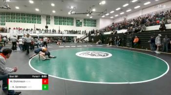 126 lbs Cons. Semi - Kort Sorenson, Cody vs Wyatt Dickinson, Worland