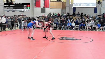 126 lbs 3rd Place - Cecilia Pioggia, Agawam vs Lucy Martin, West Springfield