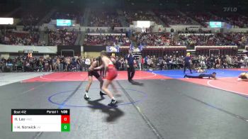 123 lbs Champ. Round 3 - Hunter Norwick, Laurel Matburners vs Herbie Lay, Helena Wrestling Club