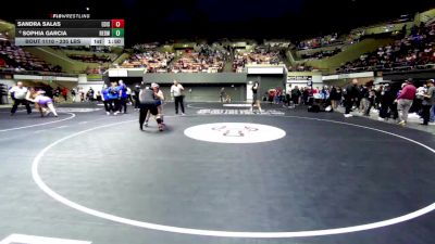 235 lbs Round Of 16 - Sandra Salas, Edison vs Sophia Garcia, Redwood -Visalia