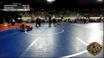 61 lbs Round Of 32 - Hunter Duplissis, Eastside Pride Wrestling Club vs McClain Hall, Randall Youth Wrestling Club