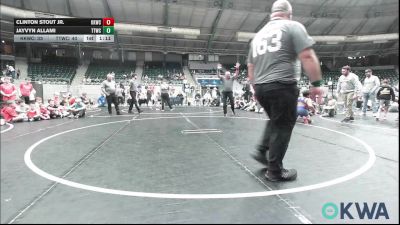 160 lbs Semifinal - Clinton Stout Jr., Keystone Kids Wrestling Club vs Jayvyn Allami, TTWC Cream