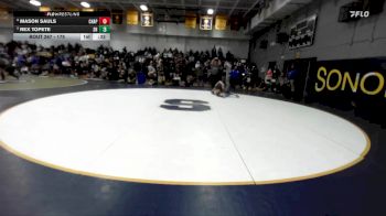 175 lbs Cons. Round 2 - Mason Sauls, Chaparral vs Rex Topete, South Hills