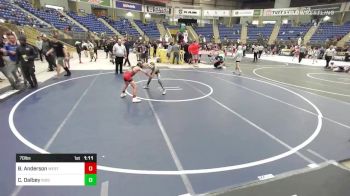 70 lbs Semifinal - Braedyn Anderson, Western Colorado WC vs Cam Dalbey, Ridge WC