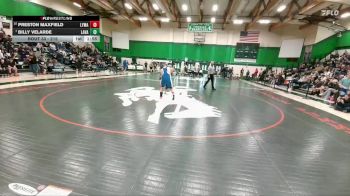 215 lbs Champ. Round 1 - Billy Velarde, Lander Valley vs Preston Maxfield, Lyman