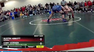 182 lbs Cons. Round 2 - Austin Abbott, Indiana vs Cory Horner, Perry Meridian Wrestling Club