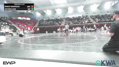 85 lbs Final - Marco Maderazo, Lincoln Christian vs Zayvion Love, HURRICANE WRESTLING ACADEMY