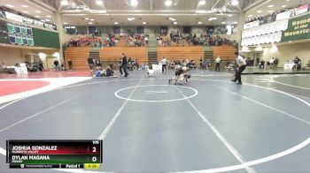 106 lbs Semifinal - Dylan Magana, Poway vs Joshua Gonzalez, Murrieta Valley