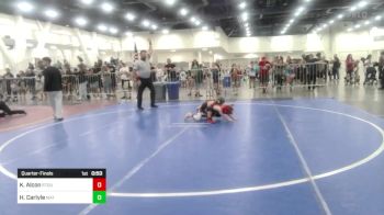 43 lbs Quarterfinal - Kiah Alcon, Stout Wr Acd vs Hunter Carlyle, Mat Demon WC