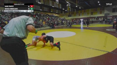 84 lbs Champ. Round 1 - Jake Puetz, Carlsbad Legacy vs Makai Mercado, Peterson Grapplers