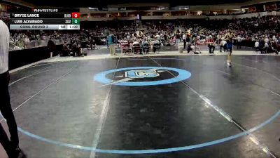 4A 114 lbs Cons. Round 3 - Luis Alvarado, Silver vs Bryce Lance, Bloomfield