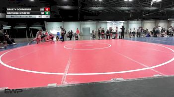 110 lbs Rr Rnd 2 - Brailyn Schroeder, Standfast vs BRAYLEIGH COOPER, Shelton Wrestling Academy