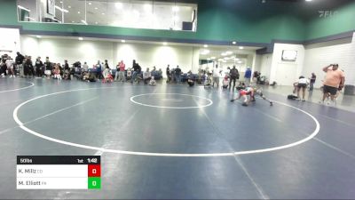 50 lbs Semifinal - Kaleb Millz, CO vs Maverick Elliott, PA