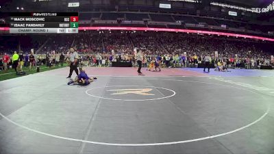 D1-126 lbs Champ. Round 1 - Mack Moscovic, Detroit Catholic Central HS vs Isaac Fandakly, Stoney Creek HS