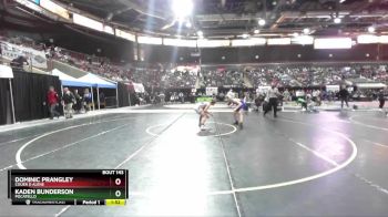 132 lbs Champ. Round 1 - Dominic Prangley, Couer D Alene vs Kaden Bunderson, Pocatello