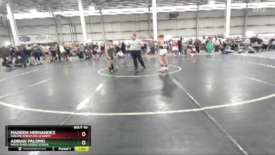 110 lbs Cons. Round 2 - Adrian Palomo, Wood River Middle School vs Madden Hernandez, Sublime Wrestling Academy