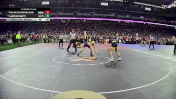 D1-120 lbs Cons. Round 1 - Landon Smith, Dakota HS vs Dylan Leyendecker, Hudsonville HS